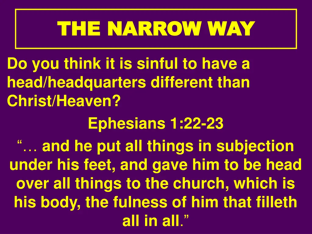 the narrow way the narrow way 6