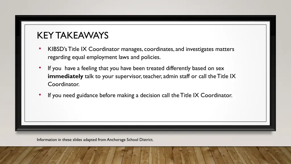 key takeaways kibsd s title ix coordinator
