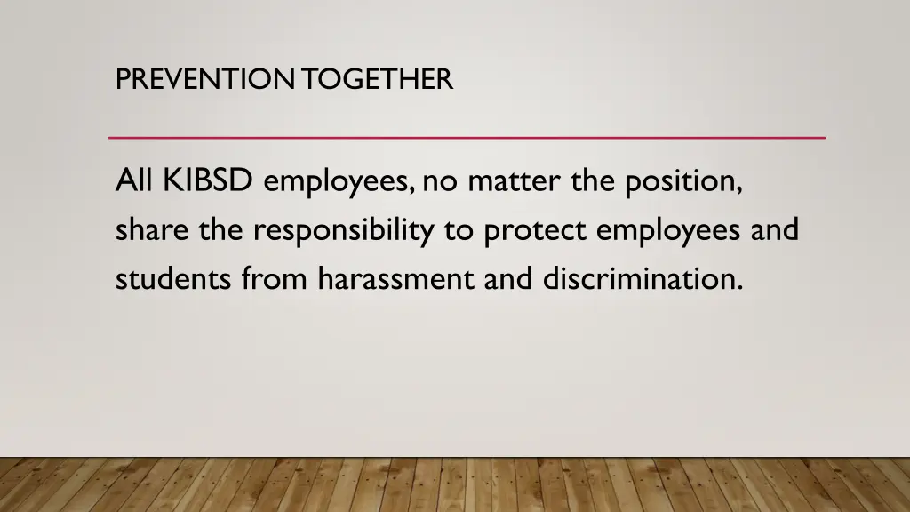 prevention together