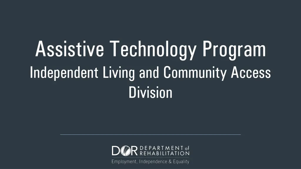 assistive technology program independent living
