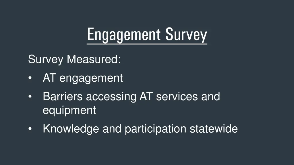 engagement survey survey measured at engagement