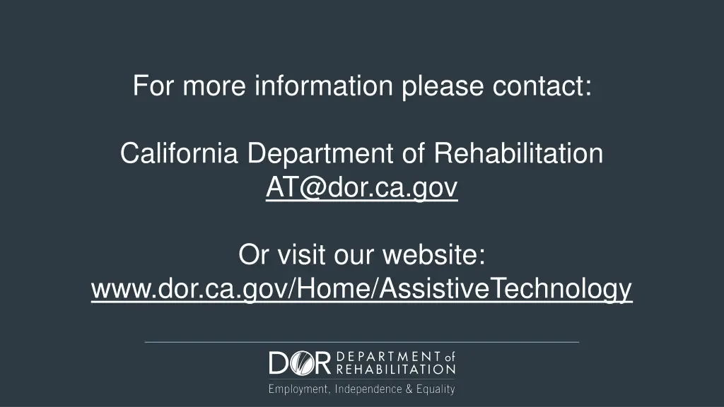 for more information please contact california