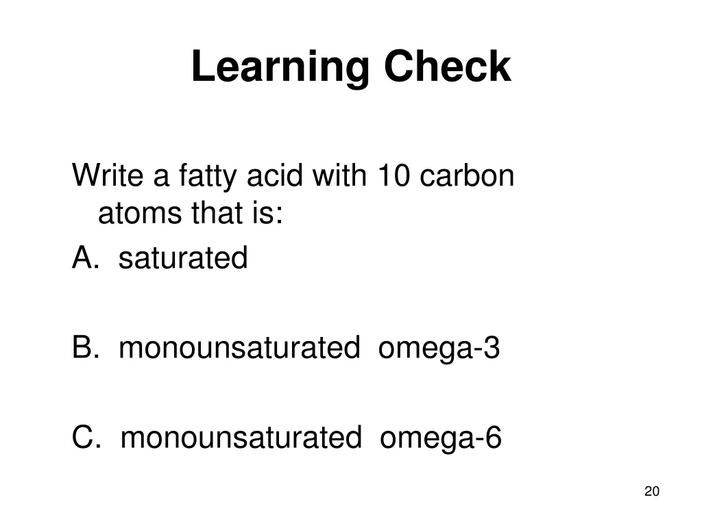 learning check 1