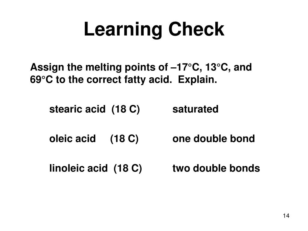 learning check