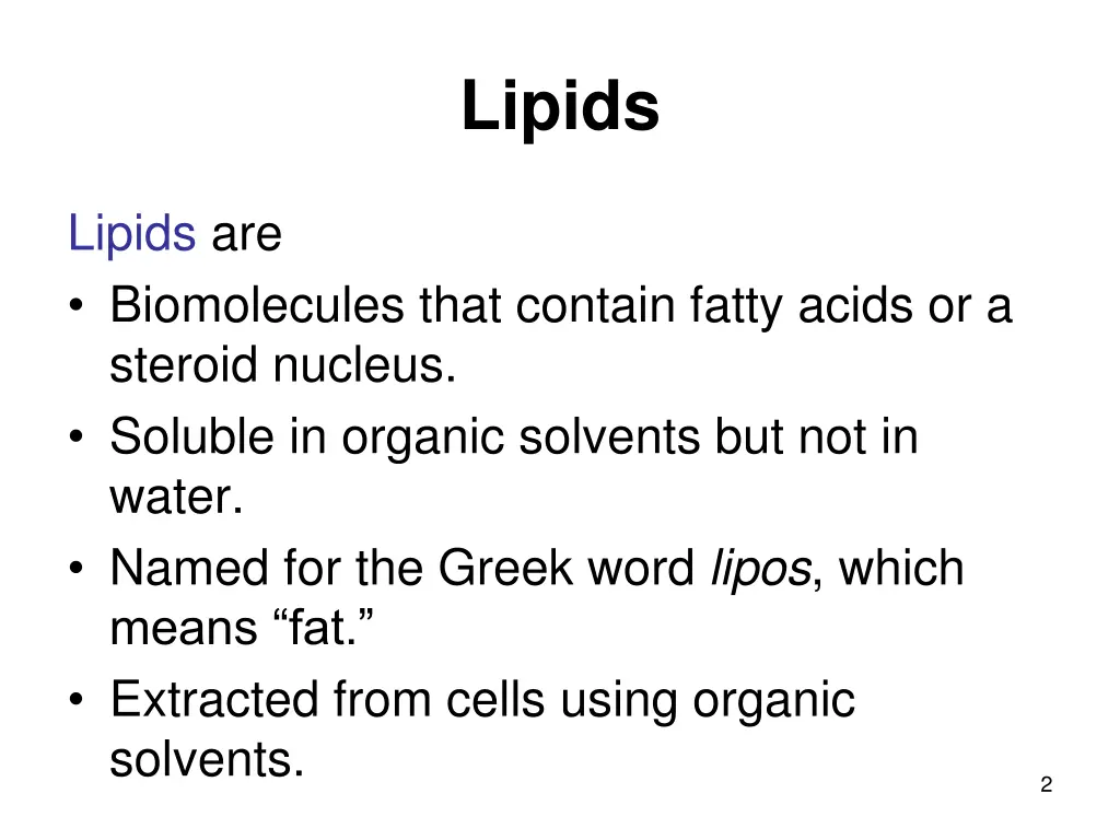 lipids 1