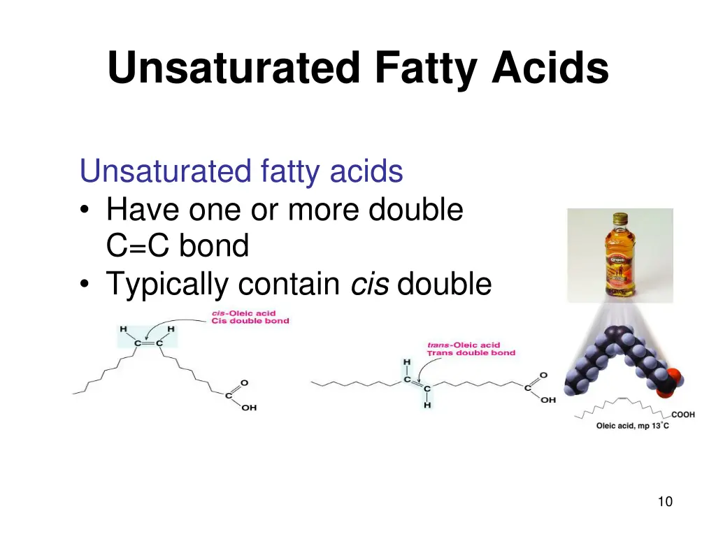 unsaturated fatty acids