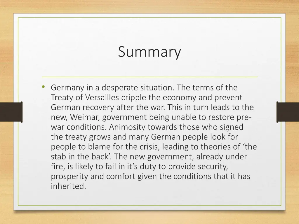 summary