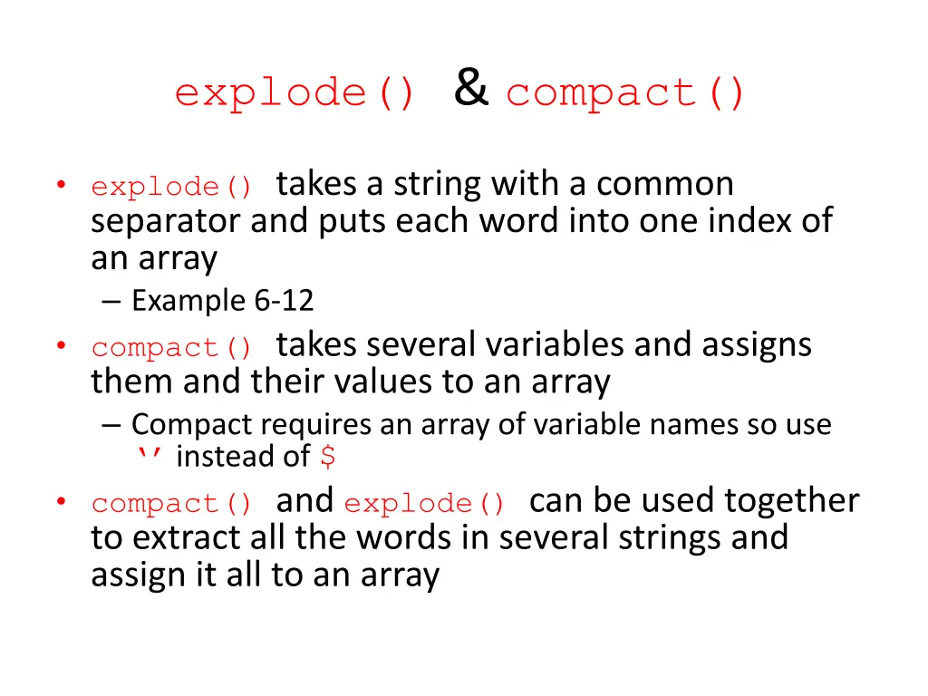 explode compact