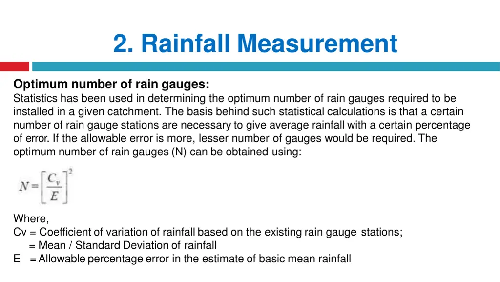 2 rainfall measurement 2