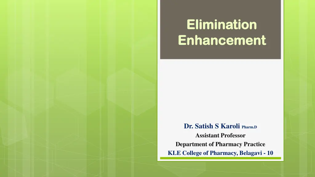 elimination elimination enhancement enhancement