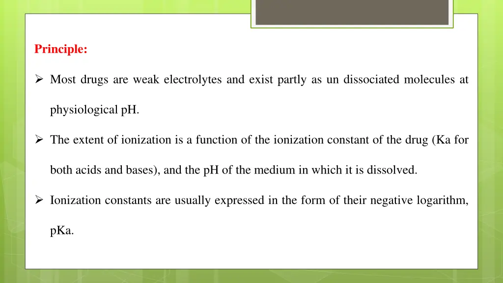 principle