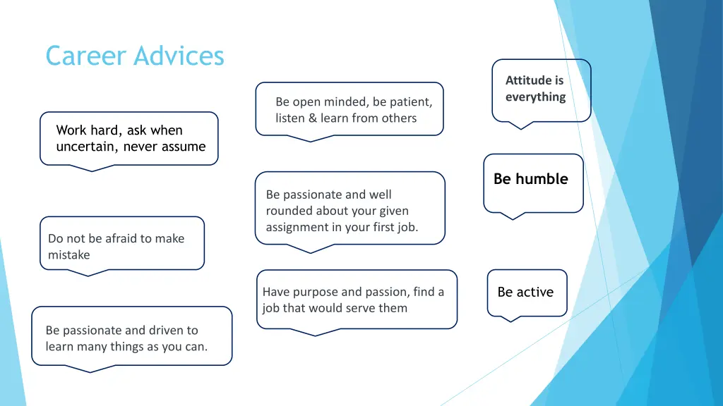 career advices