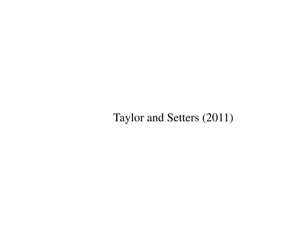 taylor and setters 2011