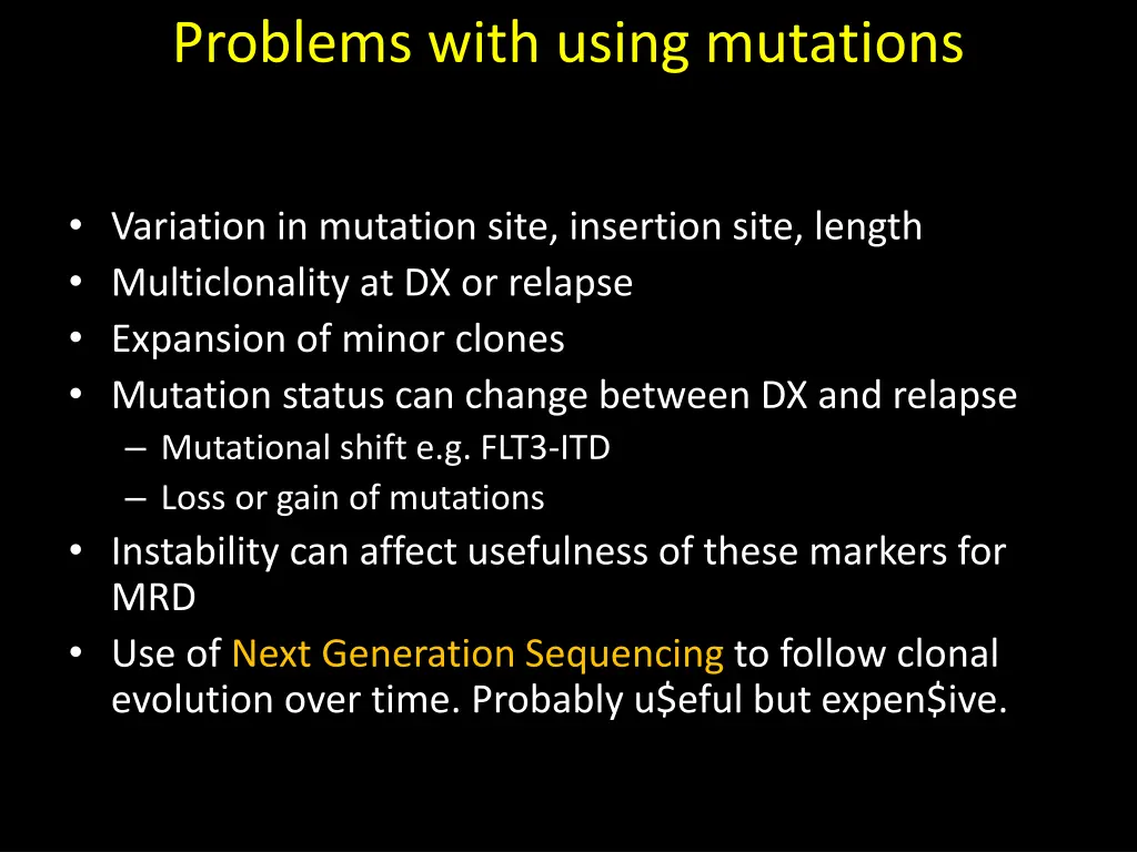 problems with using mutations