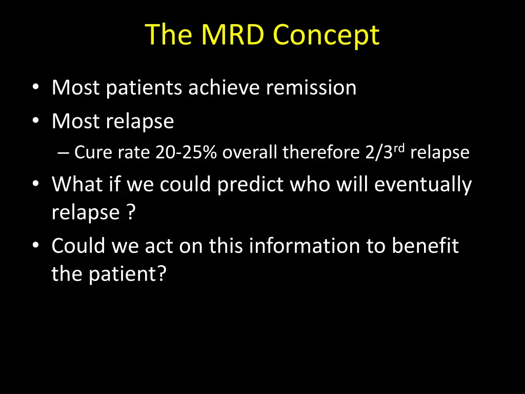 the mrd concept