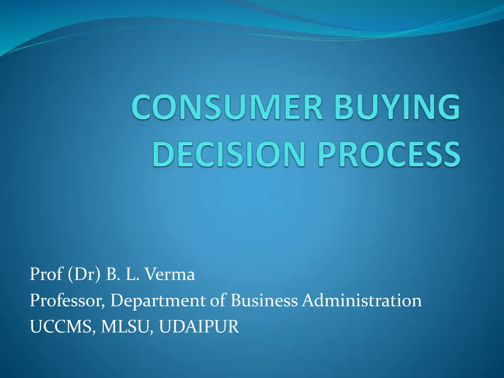 prof dr b l verma professor department