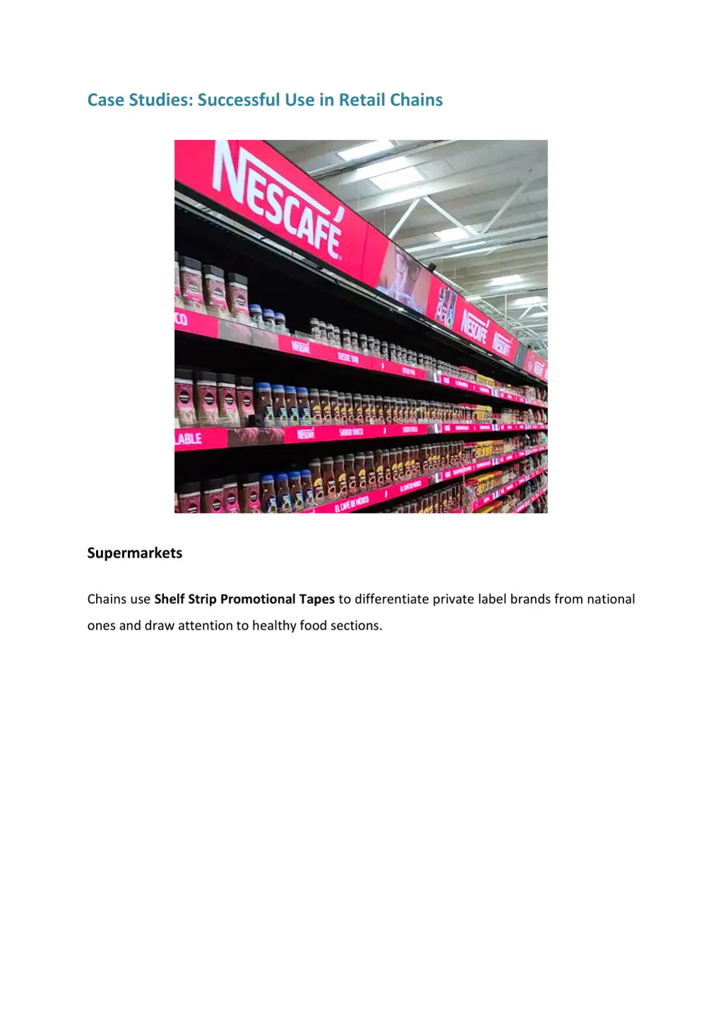 case studies successful use in retail chains