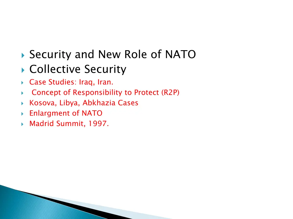 security and new role of nato collective security