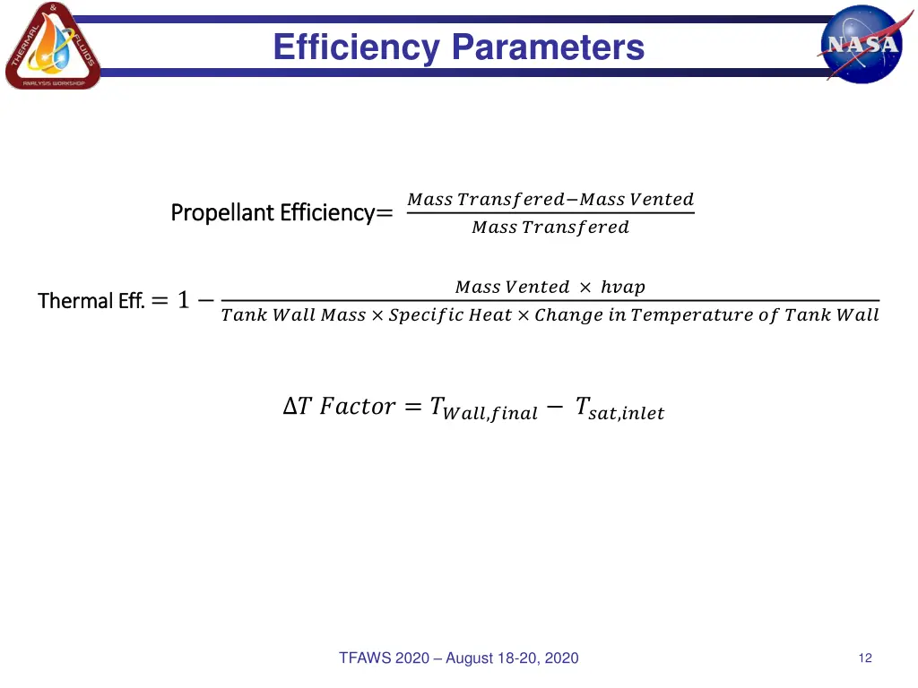 efficiency parameters