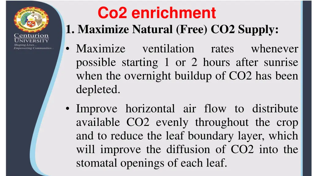 co2 enrichment 1 maximize natural free co2 supply