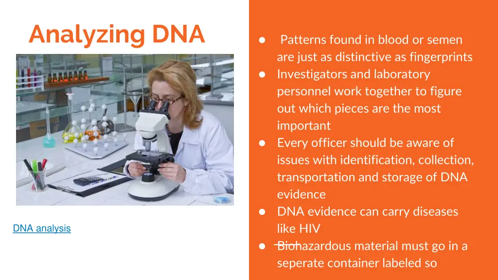 analyzing dna