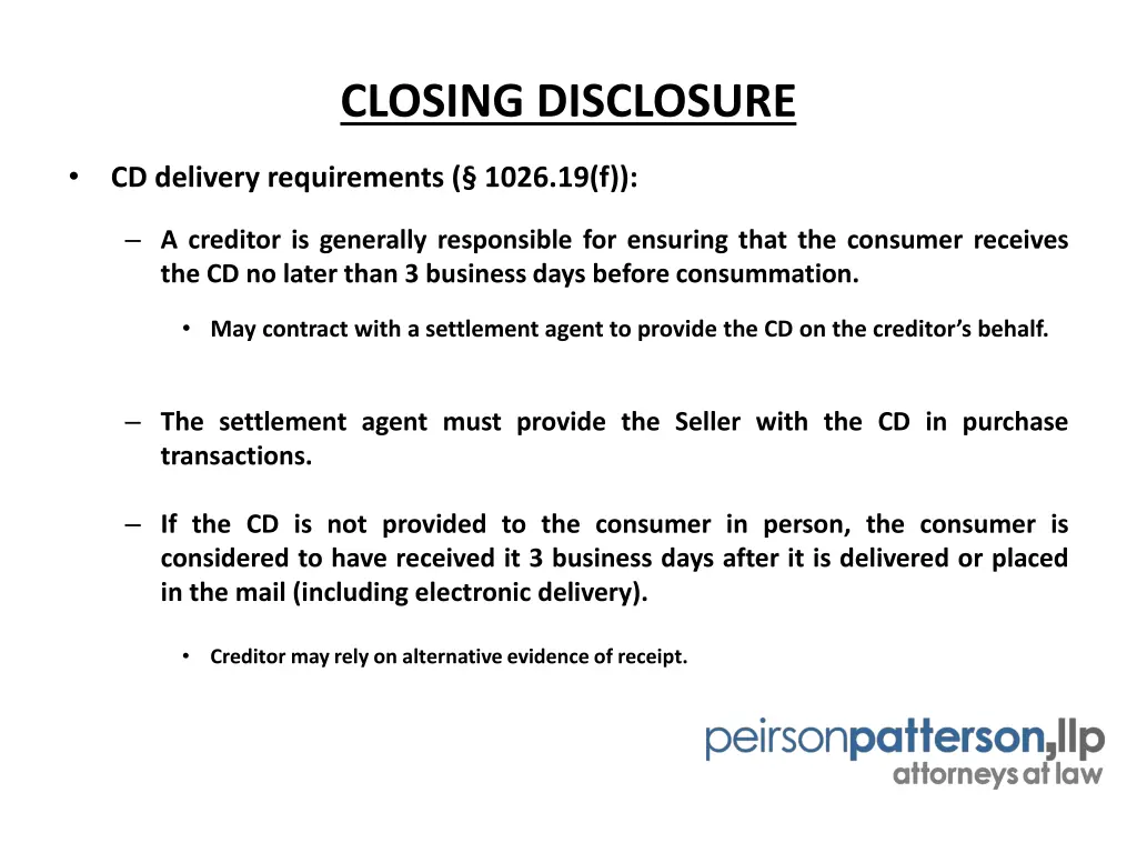 closing disclosure