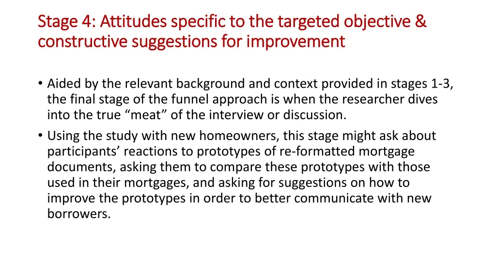 stage 4 attitudes specific to the targeted
