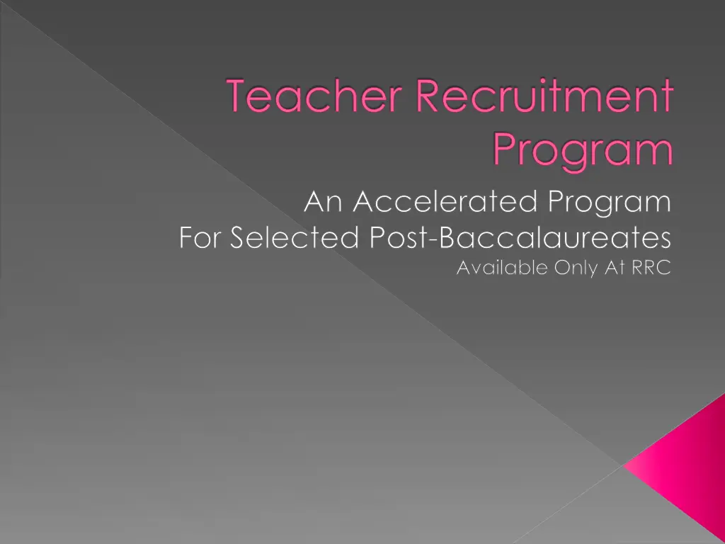 teacher recruitment