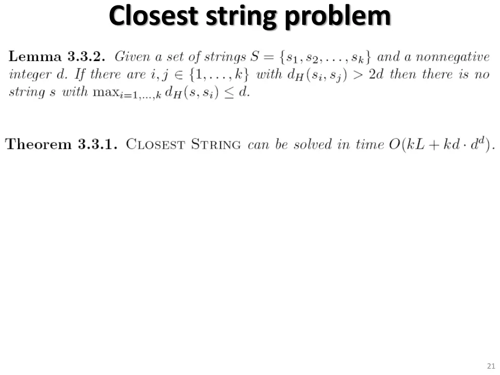 closest string problem 1
