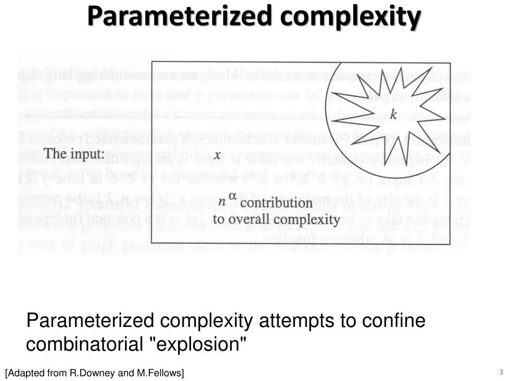 parameterized complexity 1