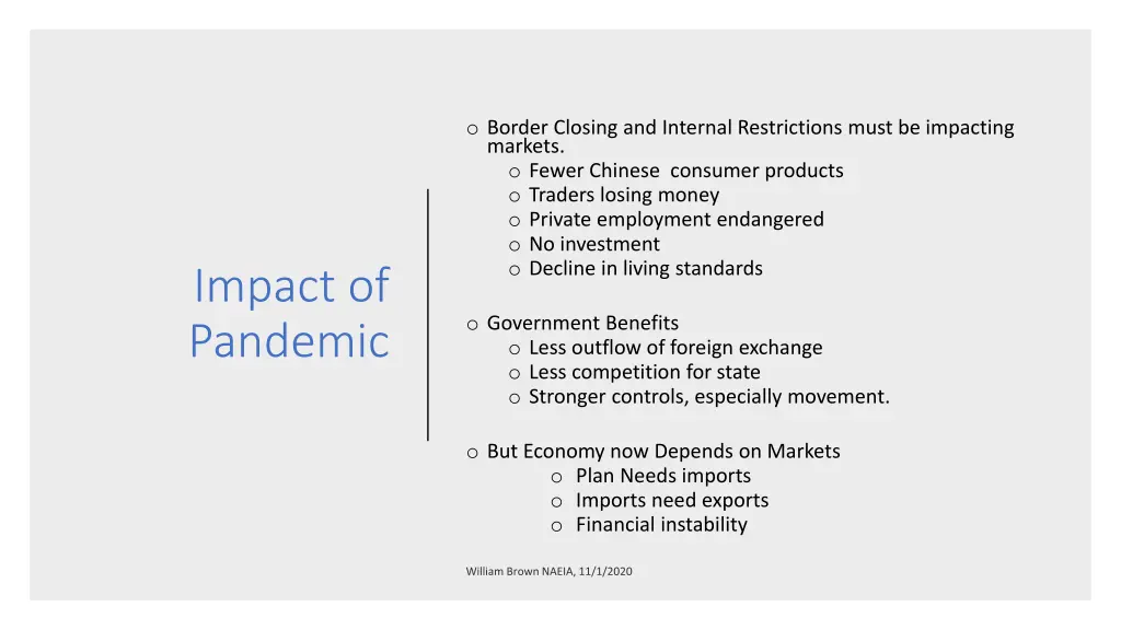 o border closing and internal restrictions must