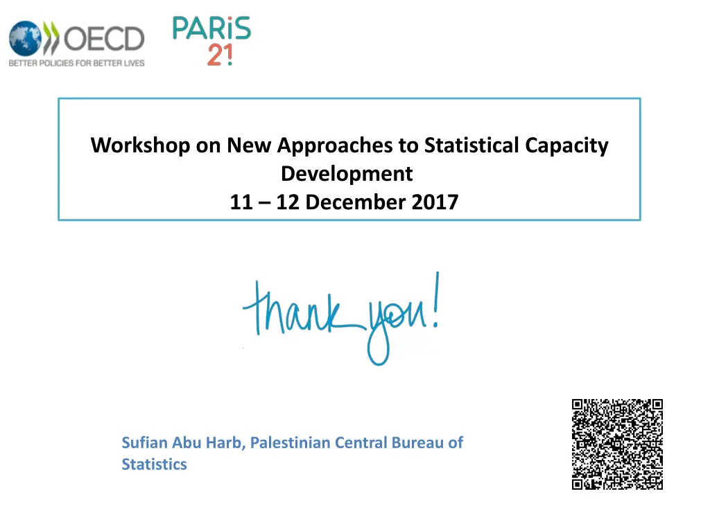 workshop on new approaches to statistical 1