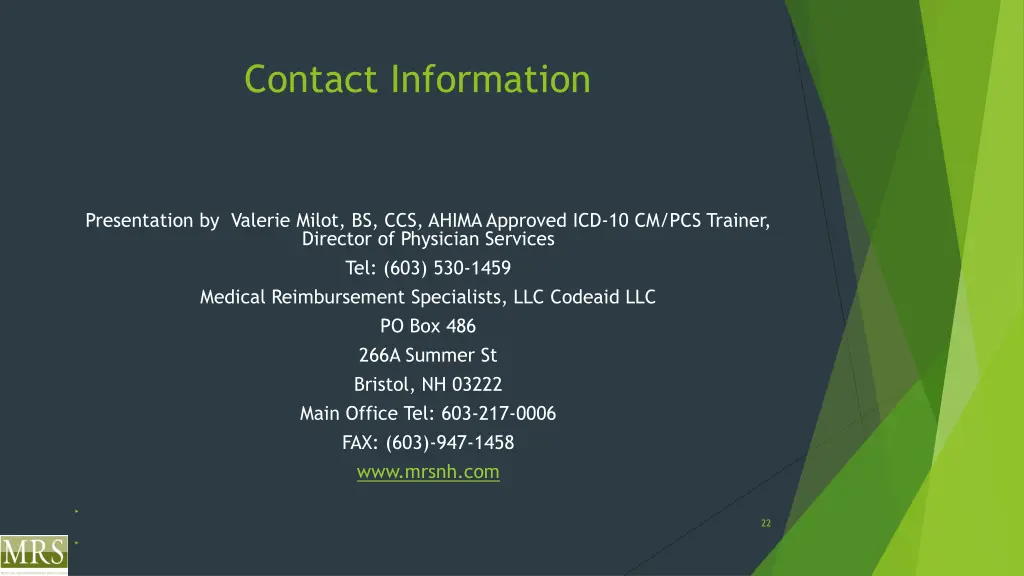contact information