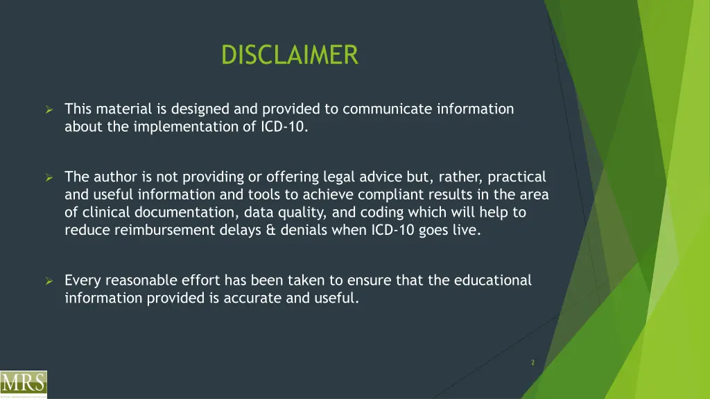 disclaimer