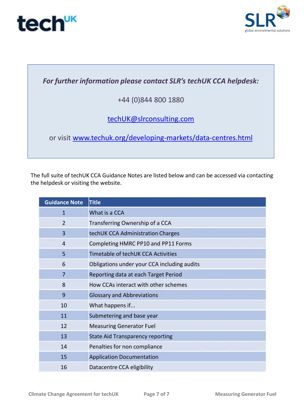 for further information please contact