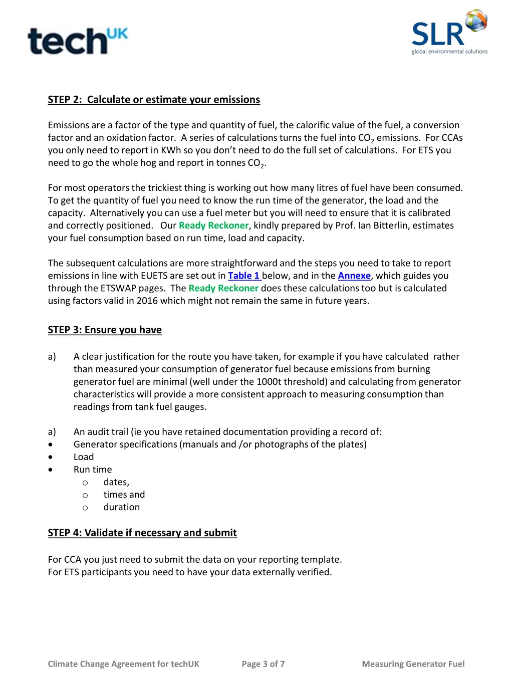 step 2 calculate or estimate your emissions