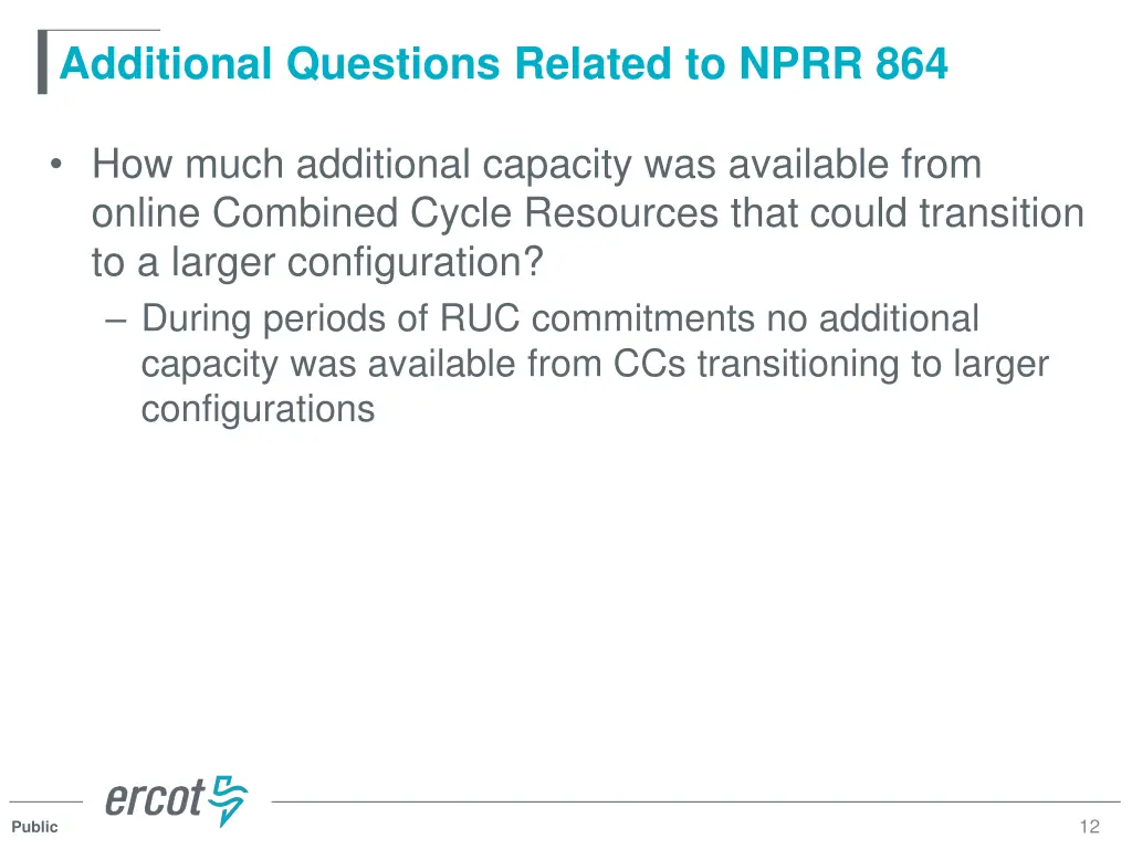 additional questions related to nprr 864