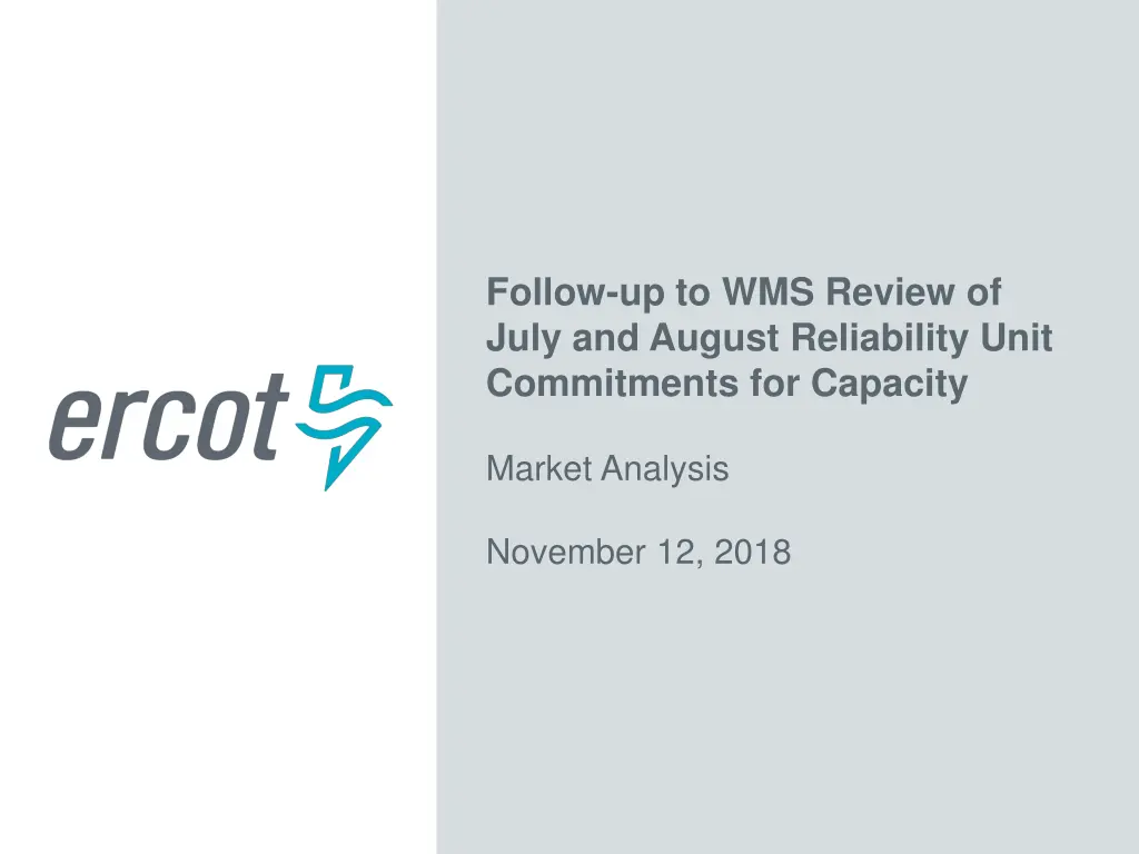 follow up to wms review of july and august