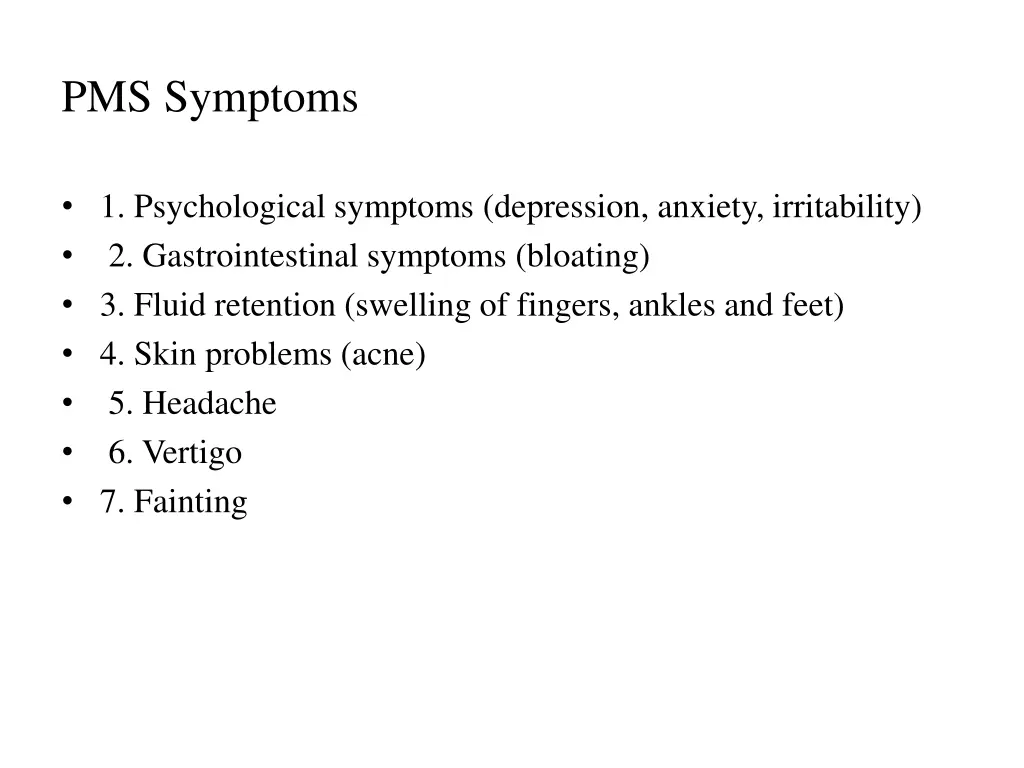 pms symptoms