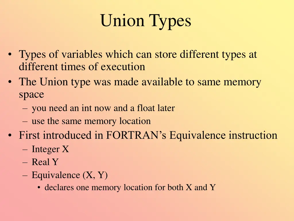 union types