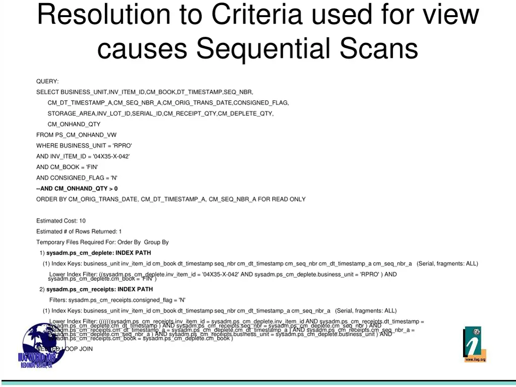 resolution to criteria used for view causes