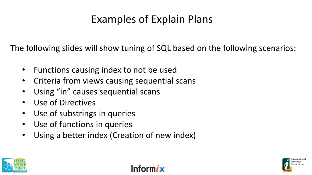 examples of explain plans