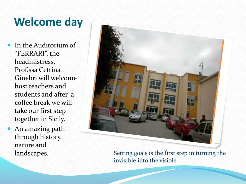 welcome day