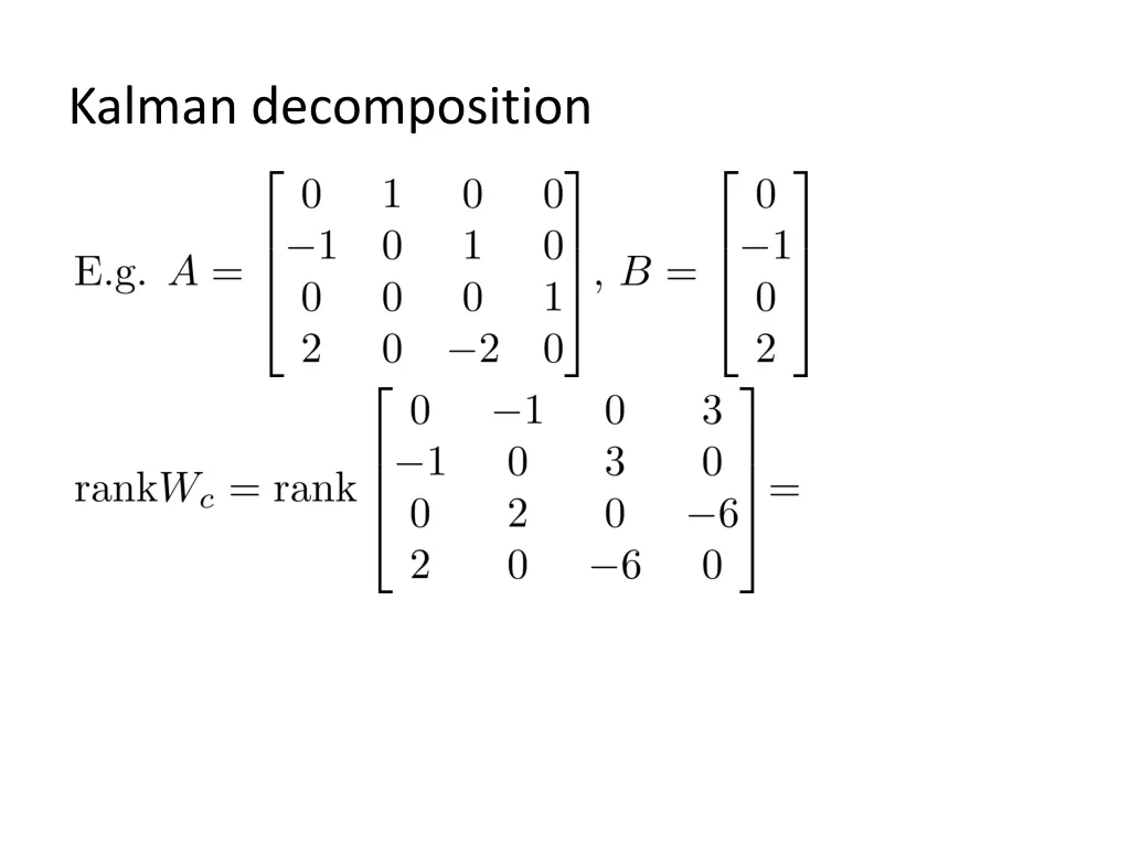 kalman decomposition 4
