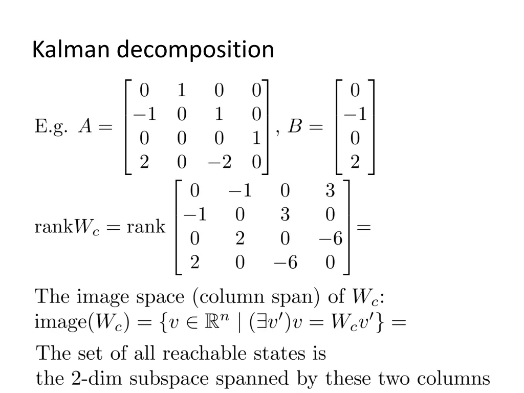 kalman decomposition 5