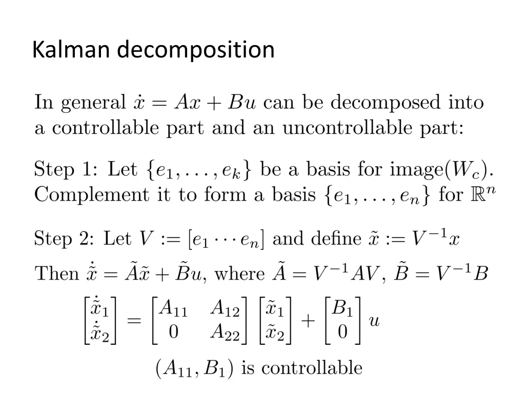 kalman decomposition 6