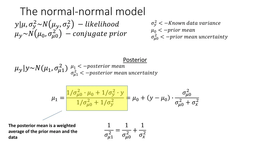 the normal normal model 0 0 1