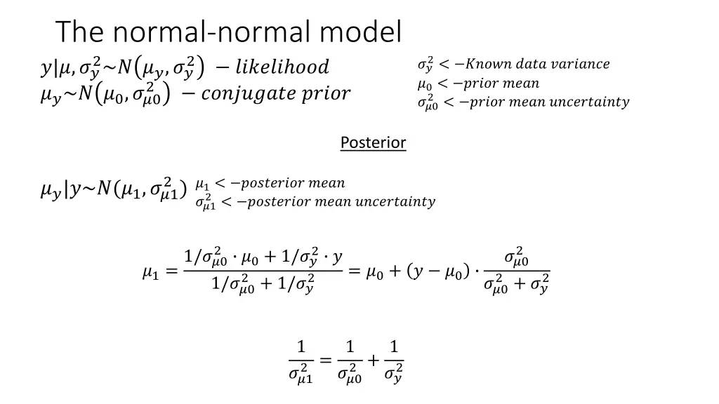 the normal normal model 0 0