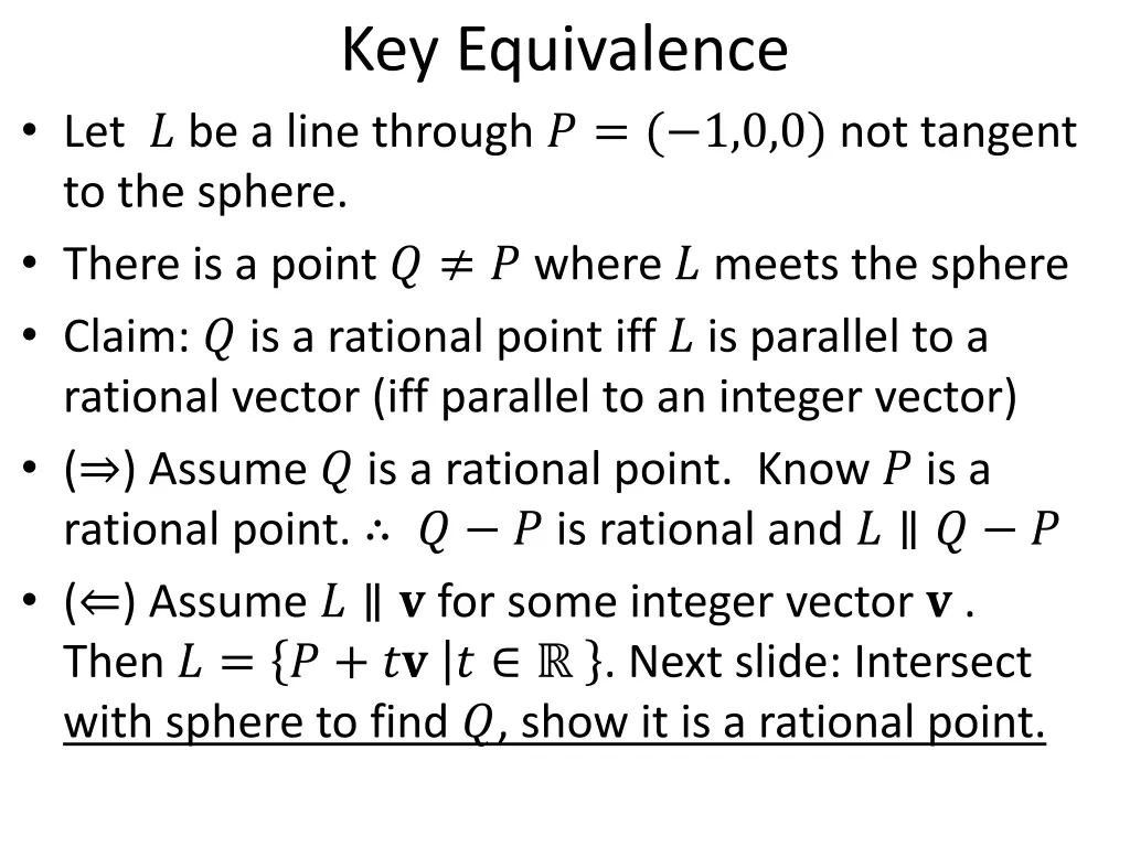 key equivalence