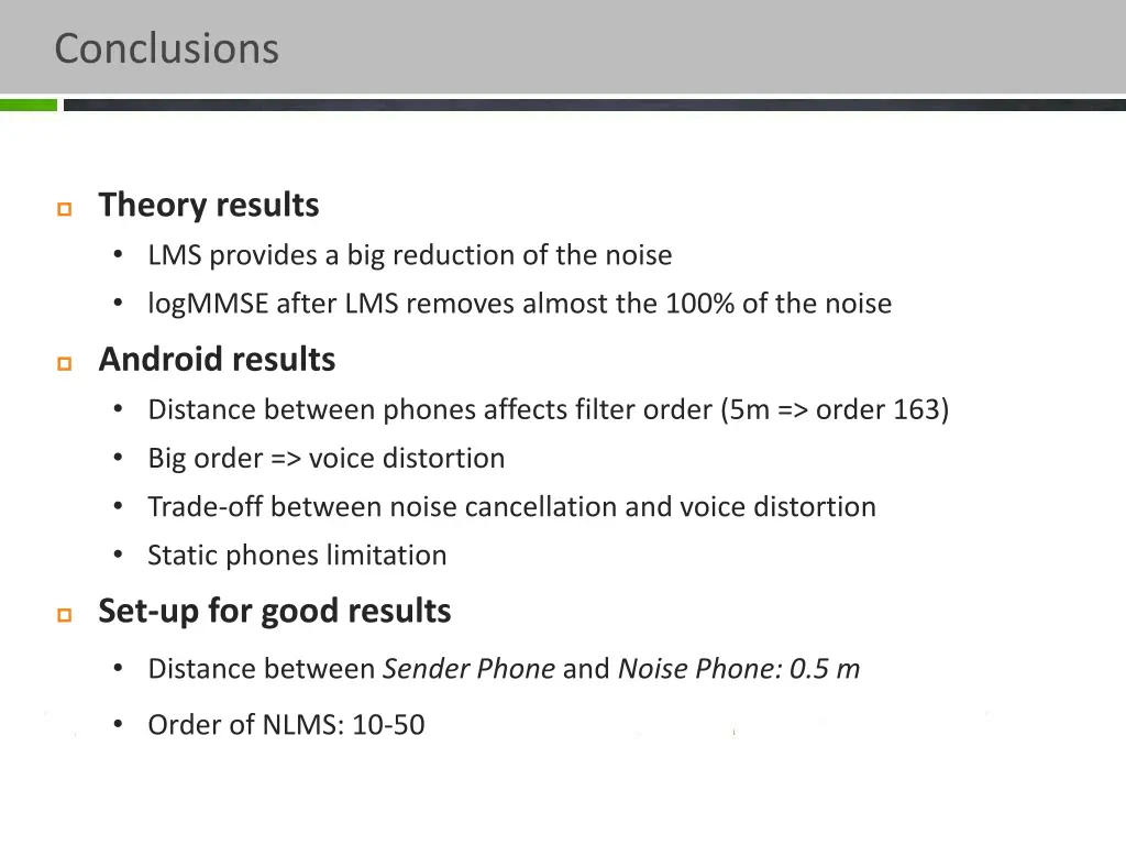 conclusions